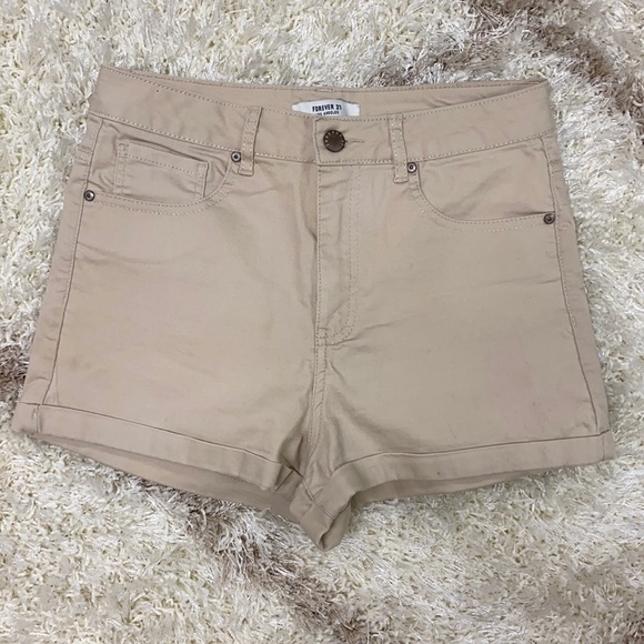 high wasted stretch shorts - Picture 2 of 4